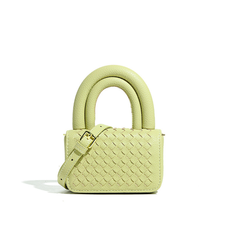 Steamed Rolls Bag Small Crowd Design Hand Woven Pottery Simple Small Advanced Sense Handbag Girl Mouth Red Bag Shoulder Bags