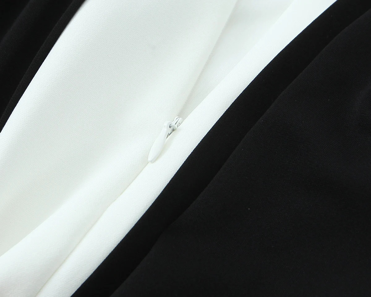 Spring 2025 womens clothing simple style weight loss splicing sleeveless round neck short skirt 250319