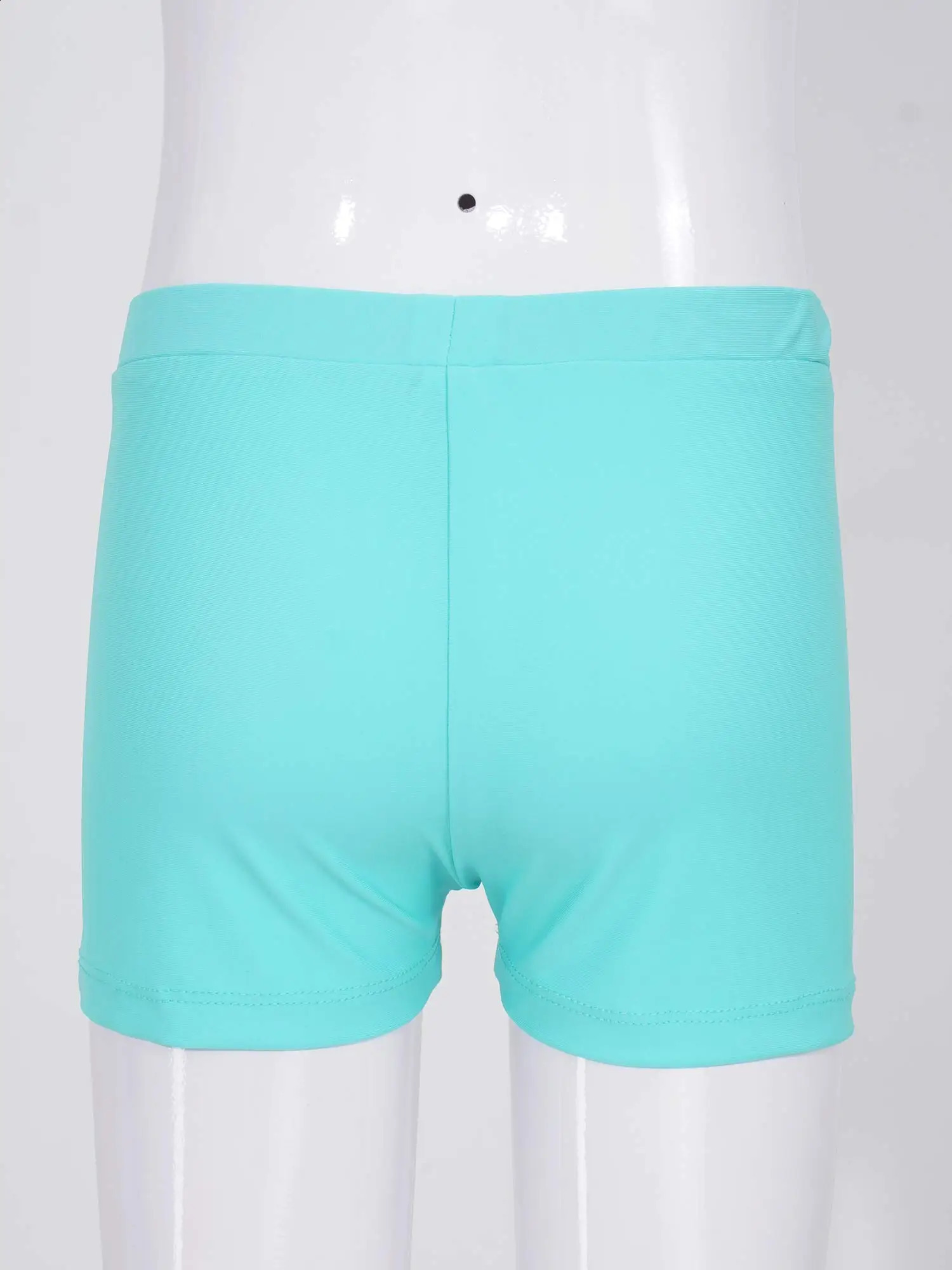 Child Girls Quickdry Swimming Trunks Elastic Waistband Solid Color Swimwear Shorts Swimsuit Beach Pool Spring Bathing Suit 250312