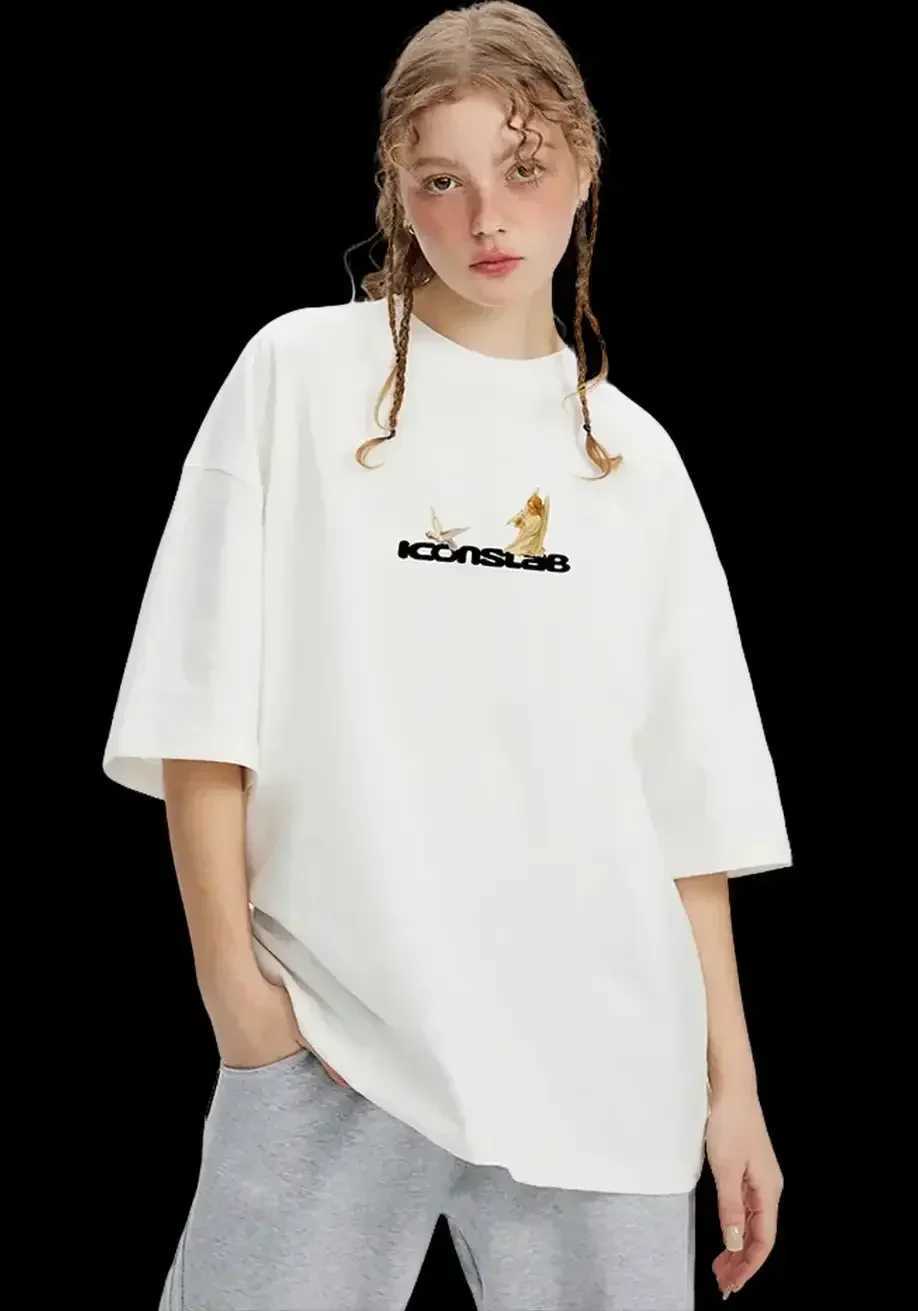 2024 Fashion Cotton Pattern O-Neck T-shirt Womens Clothing Womens Short sleeved T-shirt New Summer Hot Selling Tops y2k topT250320