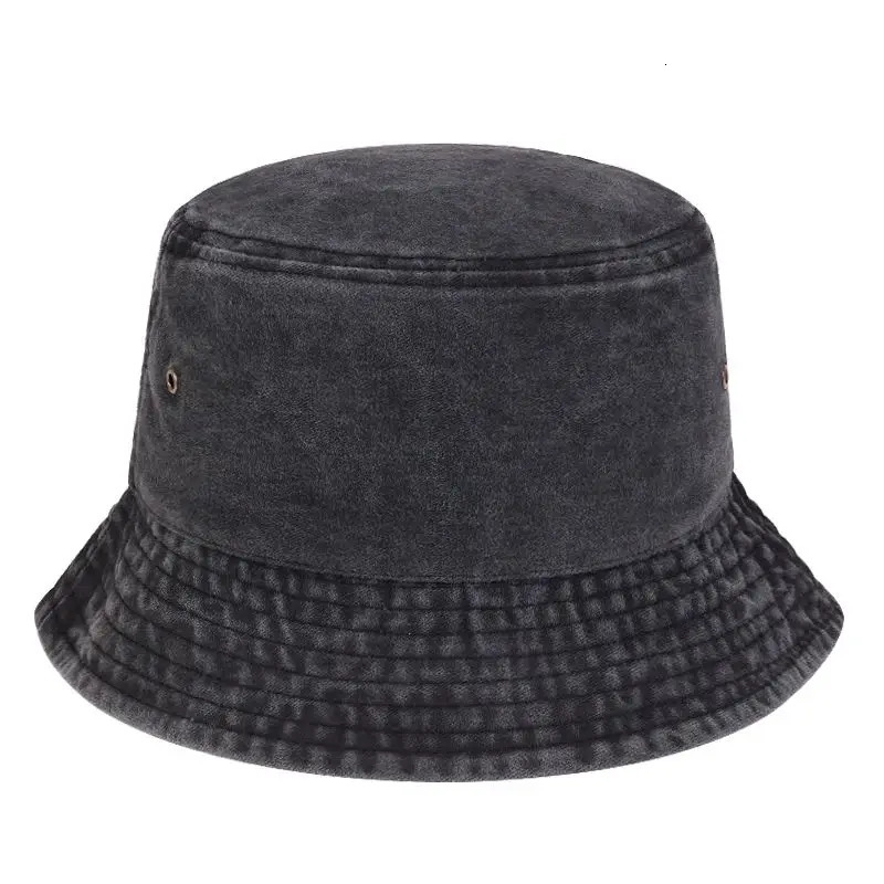 Unisex Solid Color Personality Bucket Hats Fishermen Caps Outdoor Casual Cap Sunscreen Hat o250320