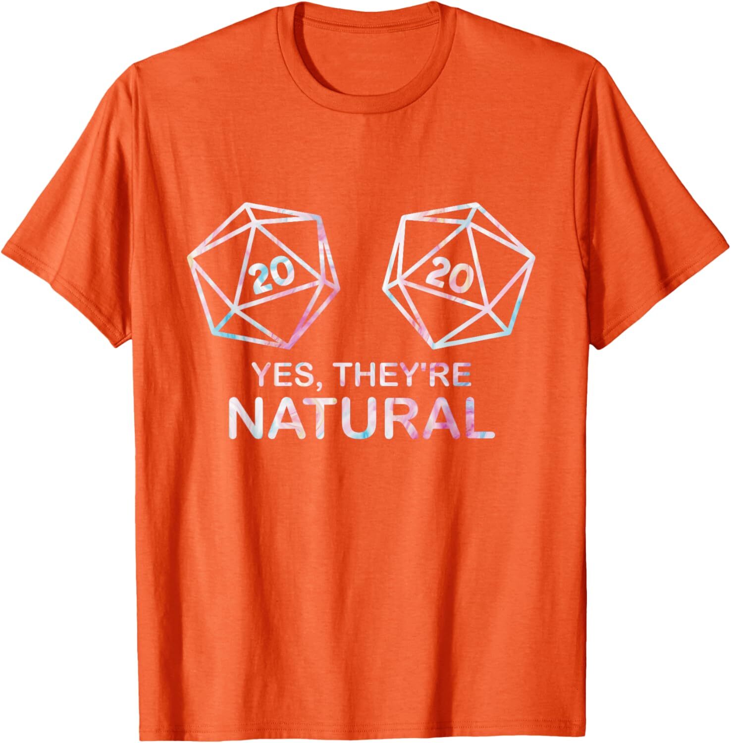 T shirt for Mens Yes, theyre Natural 20 d20 dice funny RPG gamer Graphic Tee Casual Tops Clothes Short sleeve cool