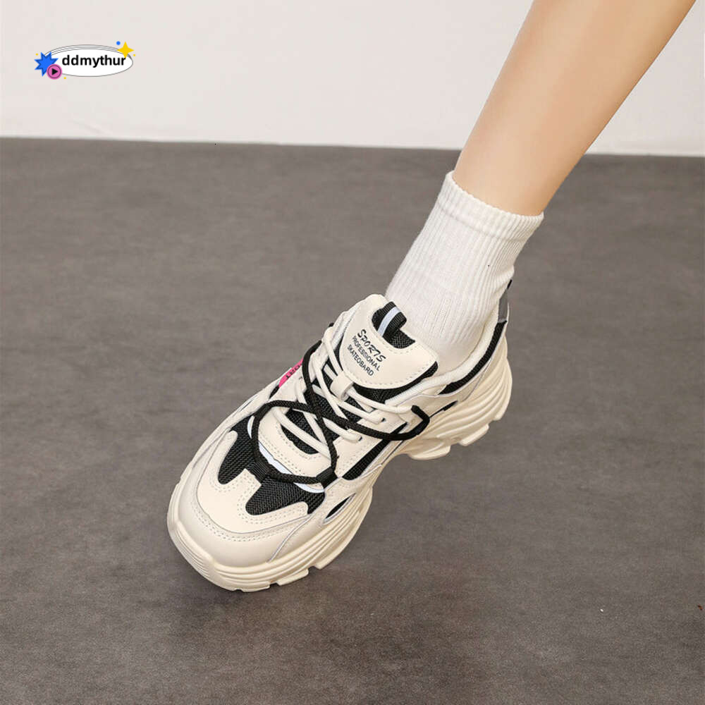 CRLAYDK Women's Platform Chunky Sneakers Fashion Dad Casual Shoes Lace Up Wedge Walking Height Increase Mesh Tennis For Ladies ddmythur