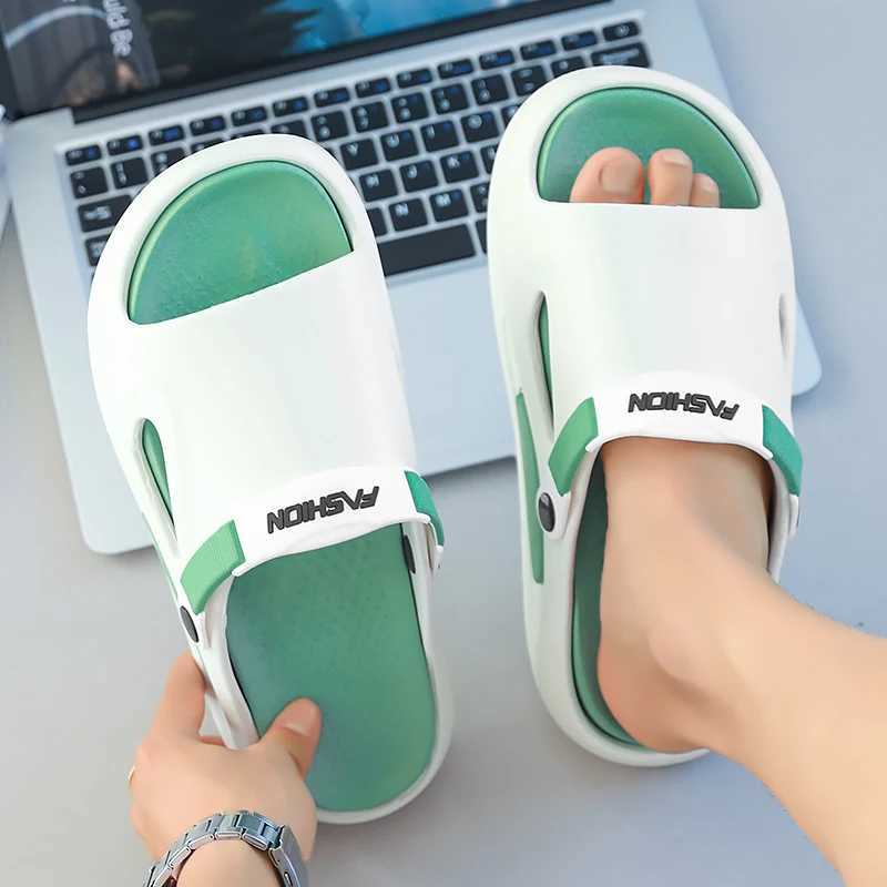 Summer New Mens Outdoor Sandals Slippers Beach Cfortable Soft s Men Casual Shoes N-slip Garden Shoes Men Beach Sandals Y250320