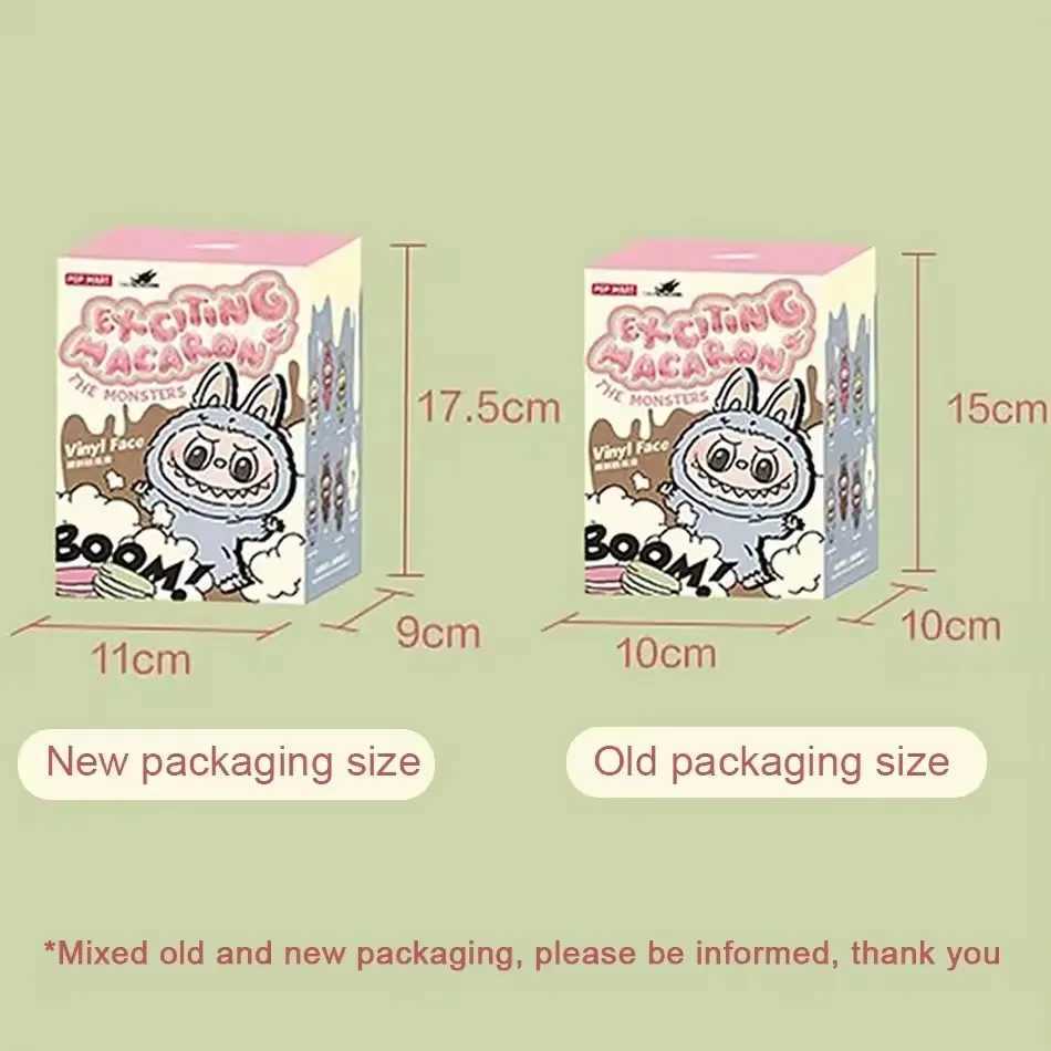 LABUBU Plush Doll Macaroon Action Anime Figures Doll Hobbies Pendant Ornament Cute Mysterious Box Pvc Kid Festival Surprise GiftC250325