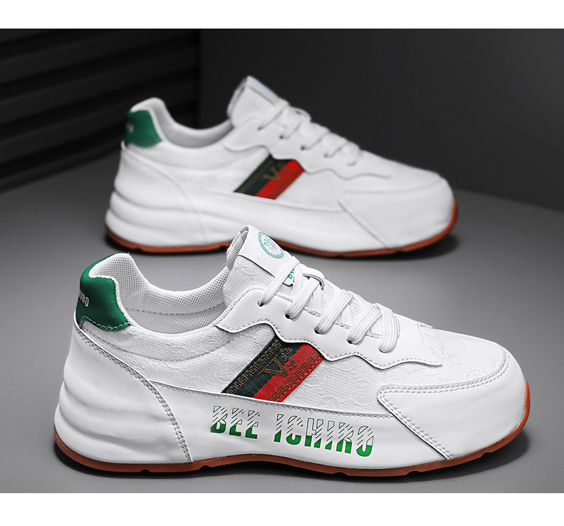 Couple style all-match casual breathable sole shoes spring trendy personality height-increasing daddy shoes new style sports men's shoes