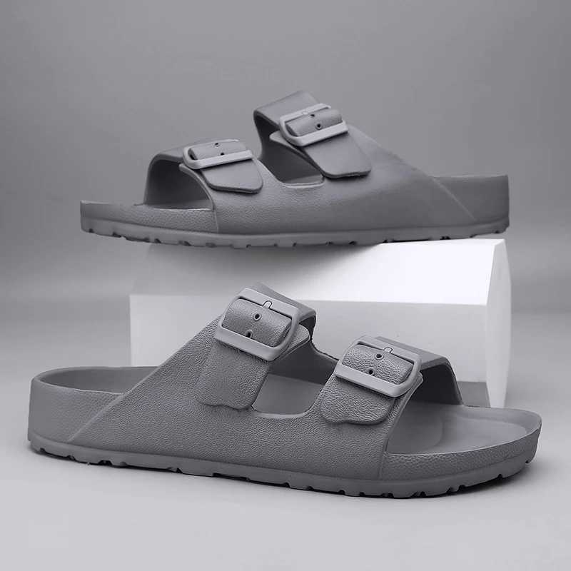 Trendy Mens Slip - a comfortable flat shoe cover with a casual buckle for couples Y250320