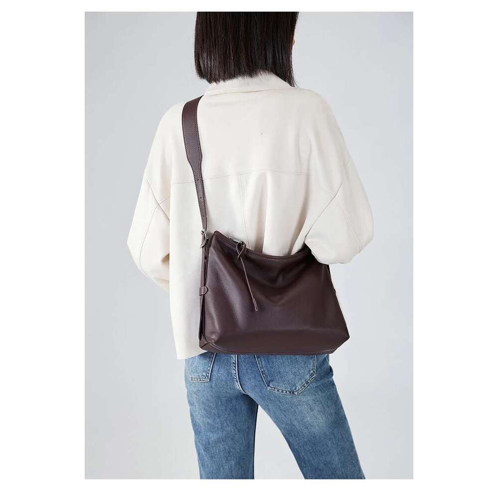 Cowhide Genuine Leather Handbags Women Casual Shoulder Bag Female Fashion Shopping Retro Large Designer Ladies Bags New