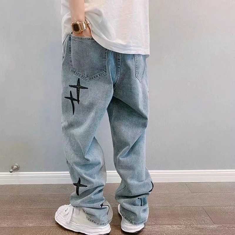 2024 Hot Sale Streetwear Casual Men Jeans Pants Straight Slim Cotton Ankle-Length Denim Jeans Hip Hop Men Jeans PantsT250319