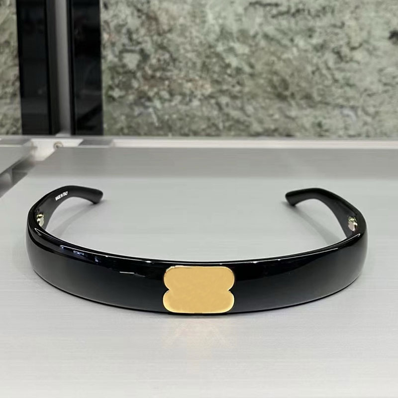 New trendy headband Sunglasses BB0433 Designer Men Womens nylon CR-39 glasses UV400 protection Mens slim wrapped Sunglasses frame letter decoration