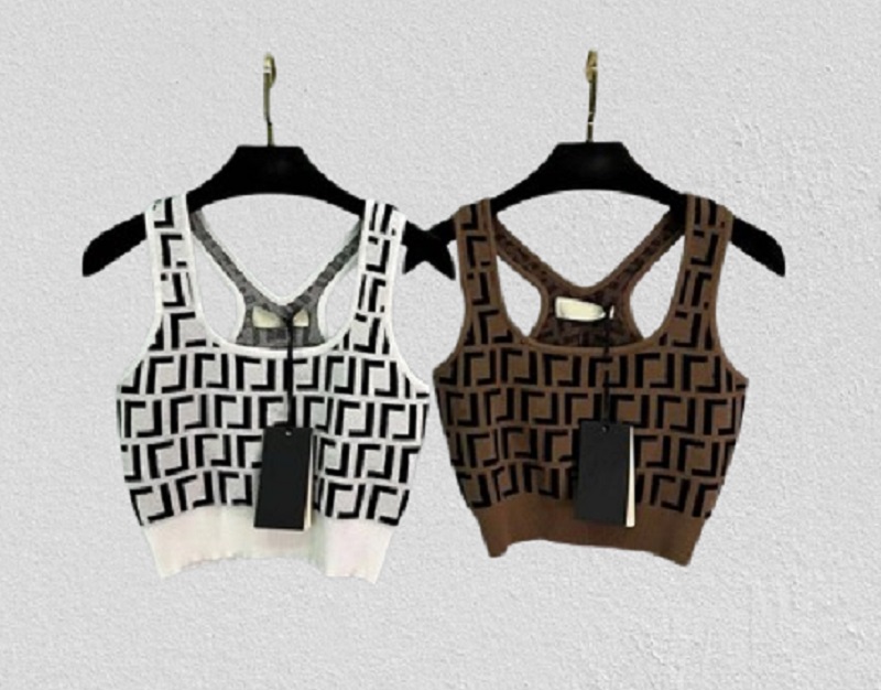 designer tops women tank top designer dresses for women crop top sleeveless shirt knitted dress vest shirts sportswear fitness outfits elastic knits top size S-XL