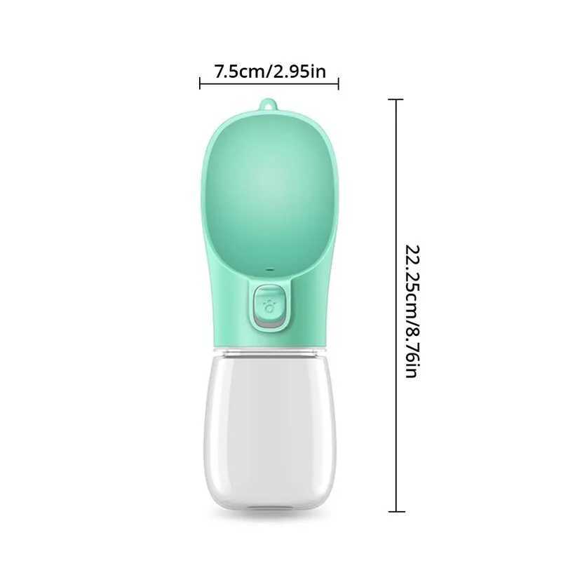 Pet Travel Water Bottle Portable Dog Water Bottle for Small Dog Bowl Outdoor Walking Puppy Cat Beverage Bowl Dog Supplies Y250319