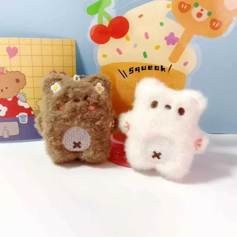 Soft keychain cartoon bear pendant keychain squeeze toy cute plush filled keychain bag decoration couple friend childrens giftXJ250319