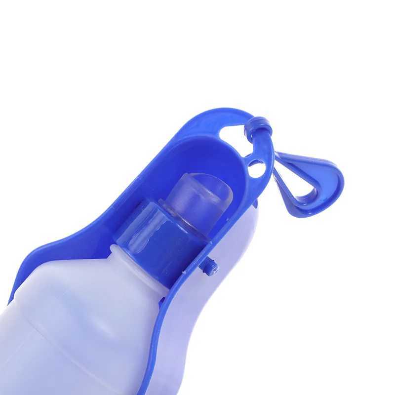 500ML dog water bottle folding beverage plastic portable water bottle pet outdoor travel beverage drinking bowl Y250319