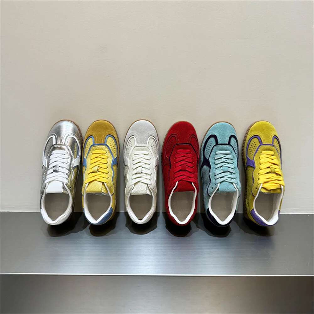 2025 With Box Designer shoes sneakers FEDONAS women's lace suede leather shoes