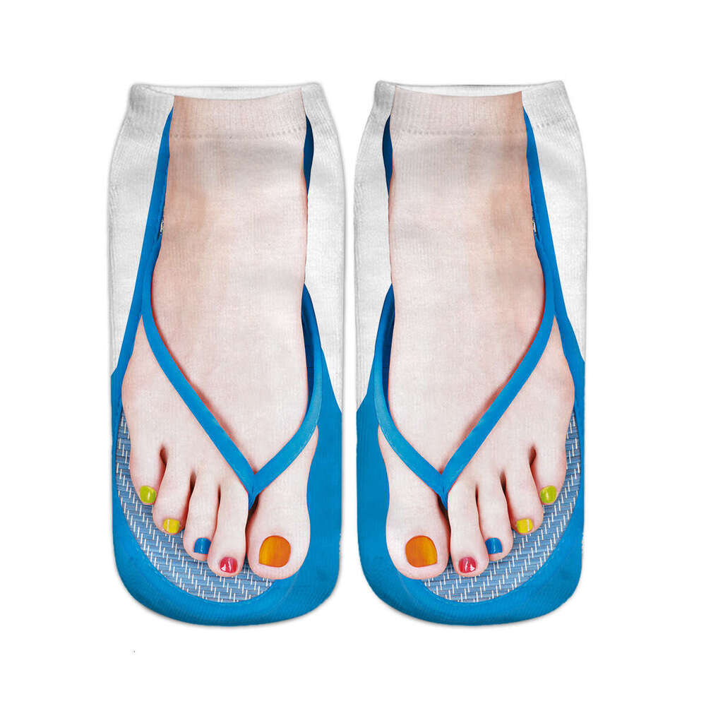 Flip Ps 3D Printed Fun Socks, Canvas Shoes, Funny Nail Socks