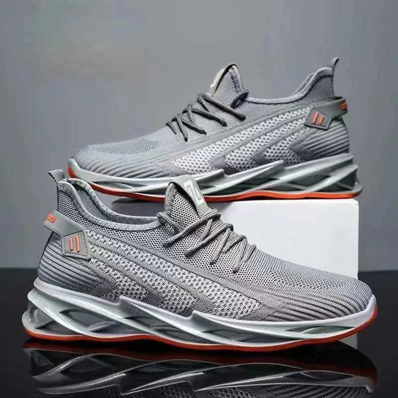 Mens shoes 2024 new trend mens shoes breathable lace running shoes Korean version lightweight casual sports shoes mens shoesW250320