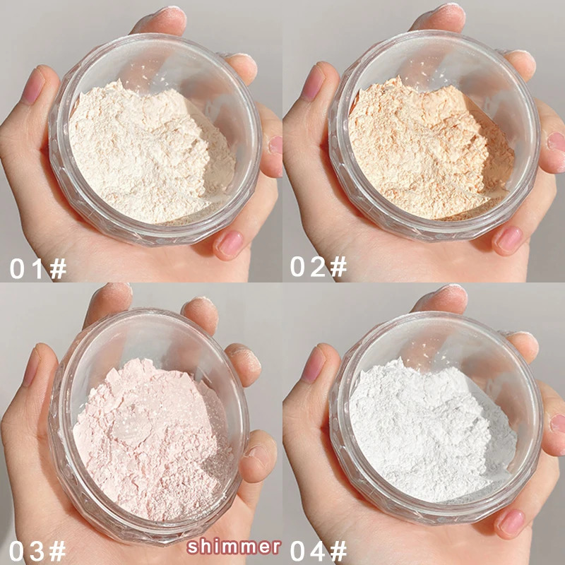 Large capacity ballet dancer compact transparent set powder waterproof oil control high coverage loose powder cosmetics 250319