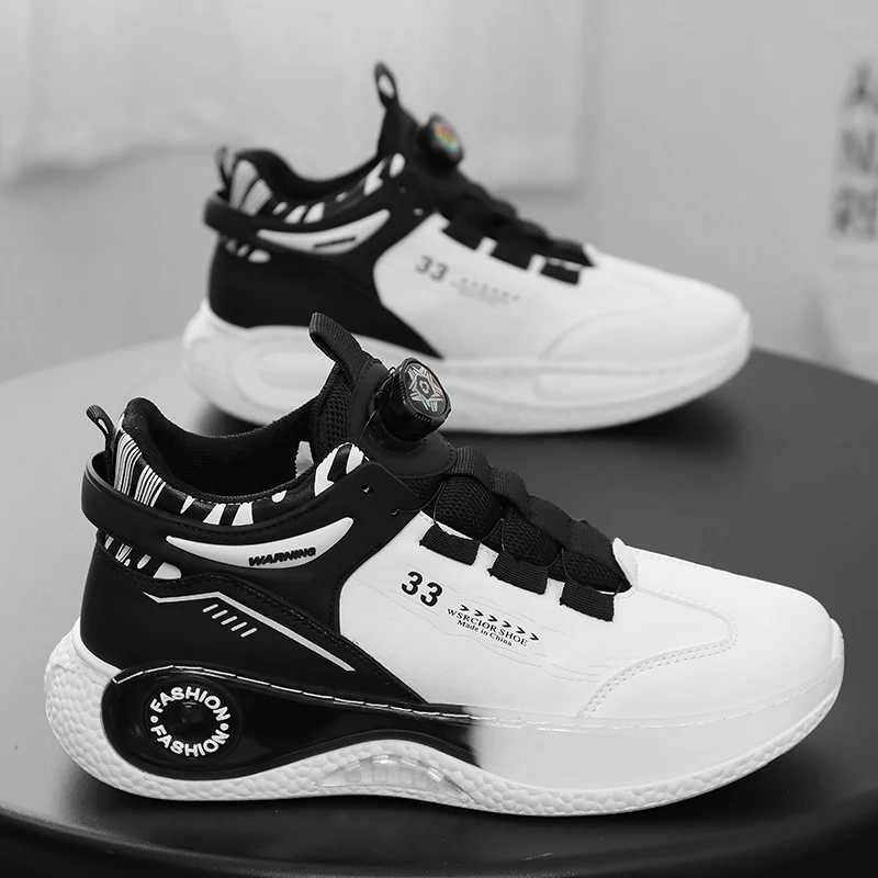 Mens sports shoes with swivel buckle comfortable non slip lace durable suitable for mens outdoor activities breathable and comfortable 39-44W250320