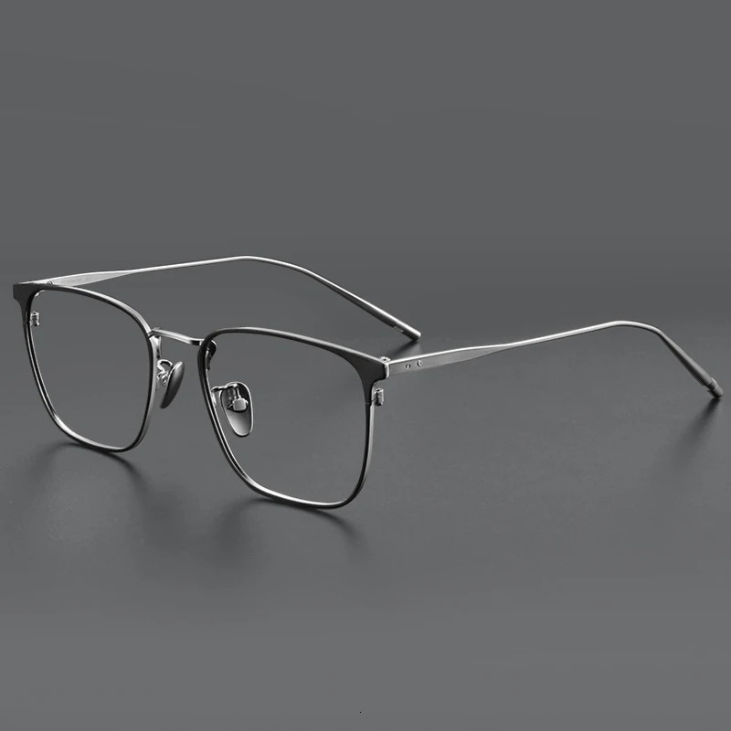 54mm Pure Myopia Hyperopia Glasses Frame Mens Business Retro Anti Blue Light Radiation Eyewear Prescription 250228