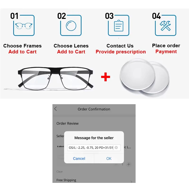 Dsnietp Alloy 2 In 1 Magnet Clip Reading Glasses Men Anti Blue Light Myopia Prescription Glasses Pochromic Eyewear 250228