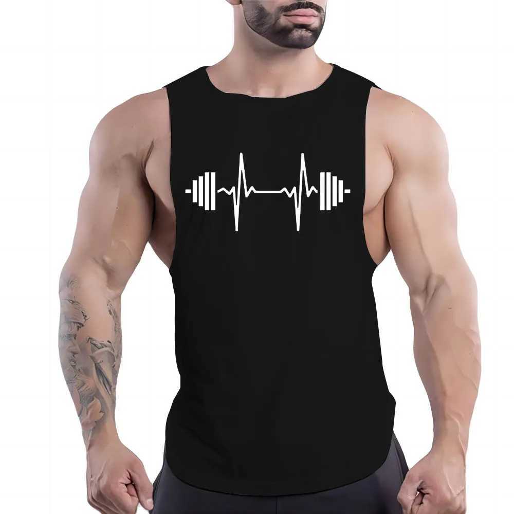 Four season vest sports sleeveless shirt quick drying breathable vest top mens fashion casual gym outdoor basketball printXJ250319