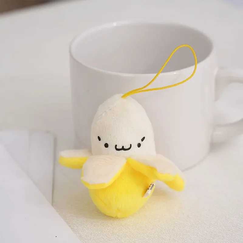 Creative Plush Banana Keychain Cute Little Fruit Doll Pendant Keychain Girl Packaging Decoration Student Books Accessories GiftXJ250319