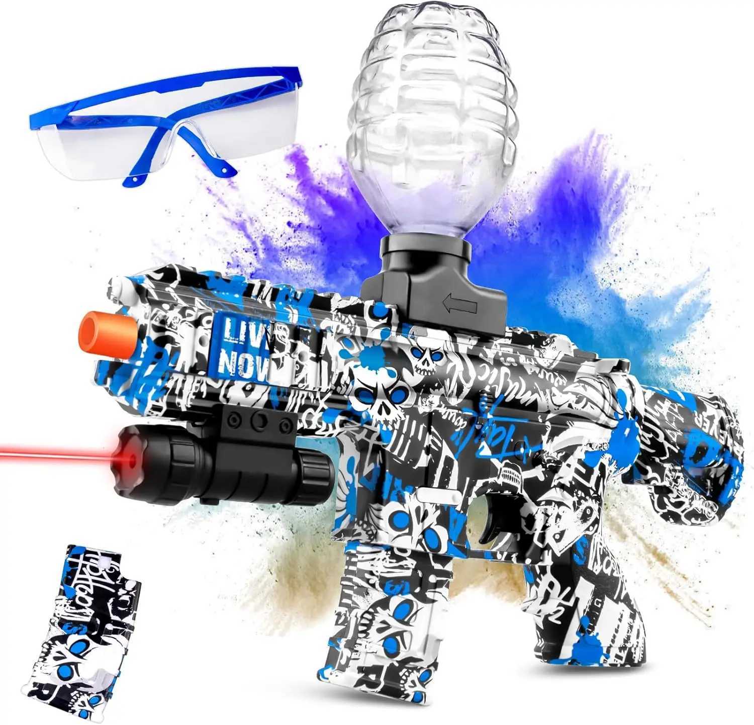 New Arrival M416 Blaster Toy Gun Blaster With Glasses Automatic Summer Outdoor Toys For Activities Team Game no water beads T250320