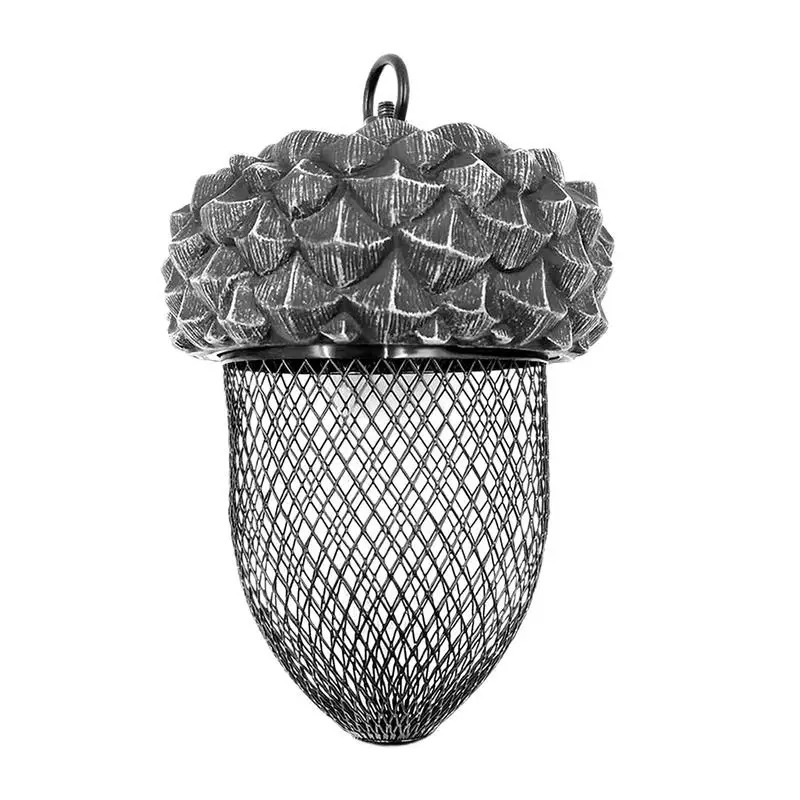 Acorn Bird Feeder Metal Resin Craft Natural Feeding Accessories Hanging House Mesh Wildfinch 250320