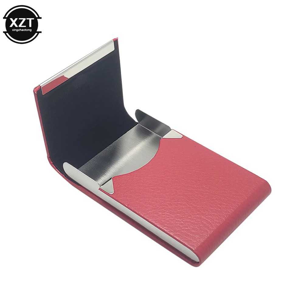Multifunction Stainless Steel Cigarette Case PU Cigar Storage Box Tobacco Holder 1 PC Card Cases Smoking AccessoriesC250319