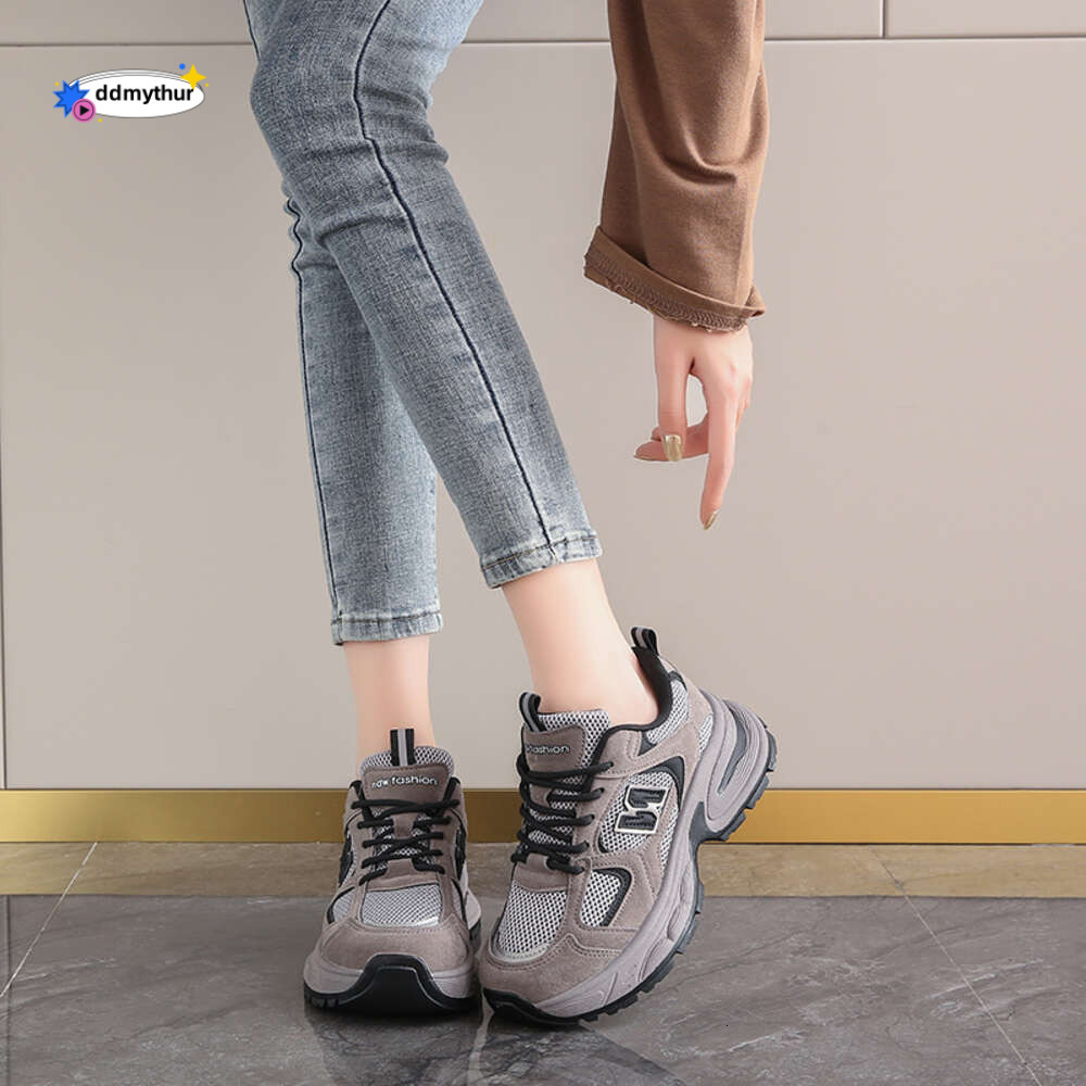 CRLAYDK Women's Chunky Sneakers Platform Breathable Running Shoes Comfortable Casual Lace Up Walking Workout Tennis for Lady ddmythur
