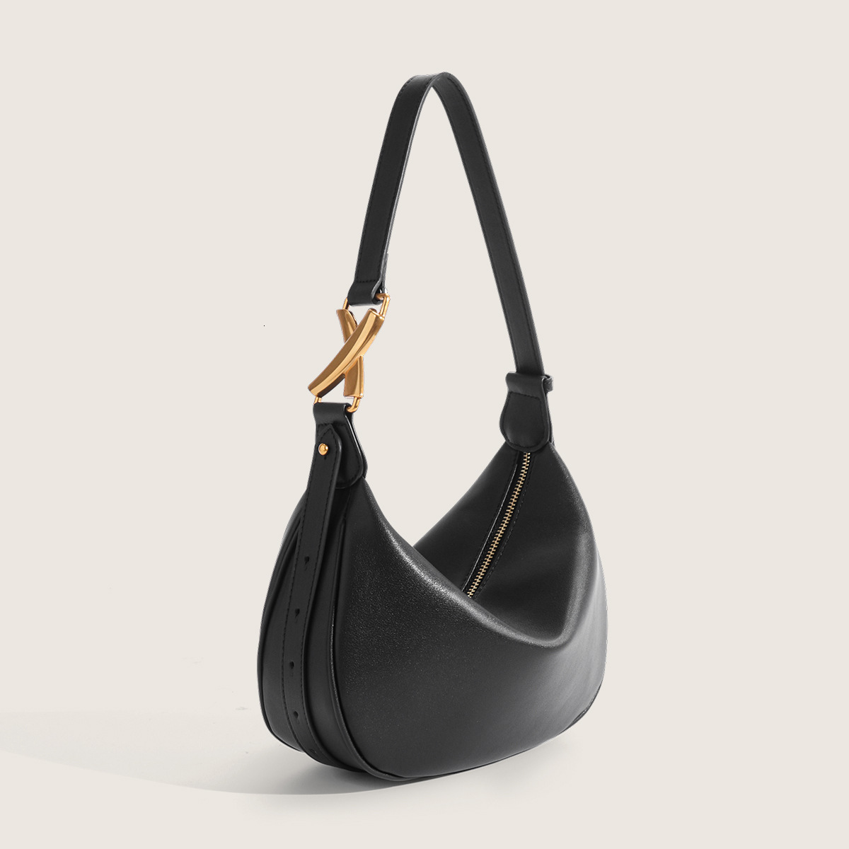 Leather Niche Designer High End Armpit Moon New French Versatile Shoulder Women S Bag Shoulder Bags