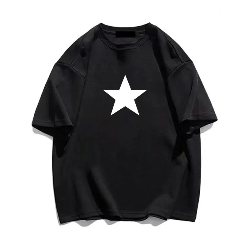 Korean 1977 mens cotton Tshirt fashion y largesized casual printed short sleeved summer top Crewneck graphic 250320