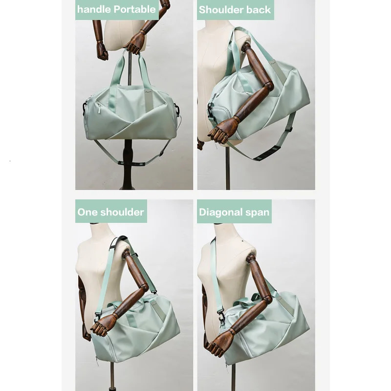 Women Sports Gym Bag Travel Dry Wet Bag Handbags Multifunction Swimming Tote Shoulder Weekend Fitness Duffle Yoga Shoes Daypack R250320
