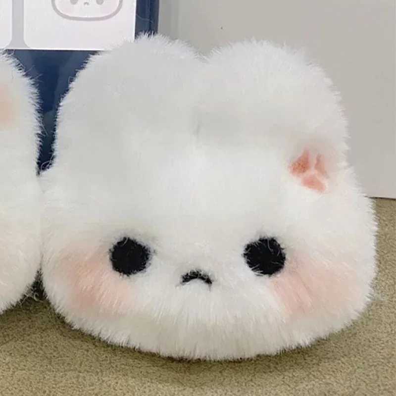 Soft furry rabbit keychain womens fur kitten bag charm childrens toy keychain animal keychain couple giftXJ250319