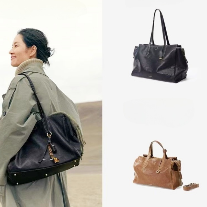 Songmonts Man Vegetable tanned cowhide briefcase Designer Tote Bag Fashion Shoulder Bag Womens Luxury Handbag Crossbody Clutch Pochette Bags Travel Outdoor Bag