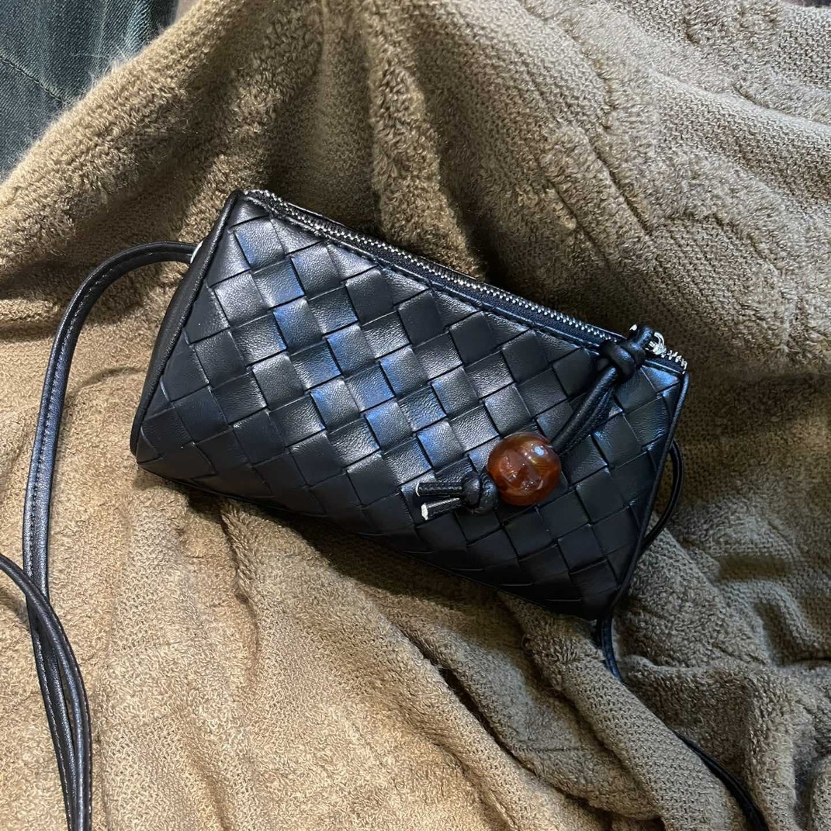 Cowhide Woven New Versatile Niche Design Dumpling Cross Shoulder Women S Bag Leather Handbag Shoulder Bags
