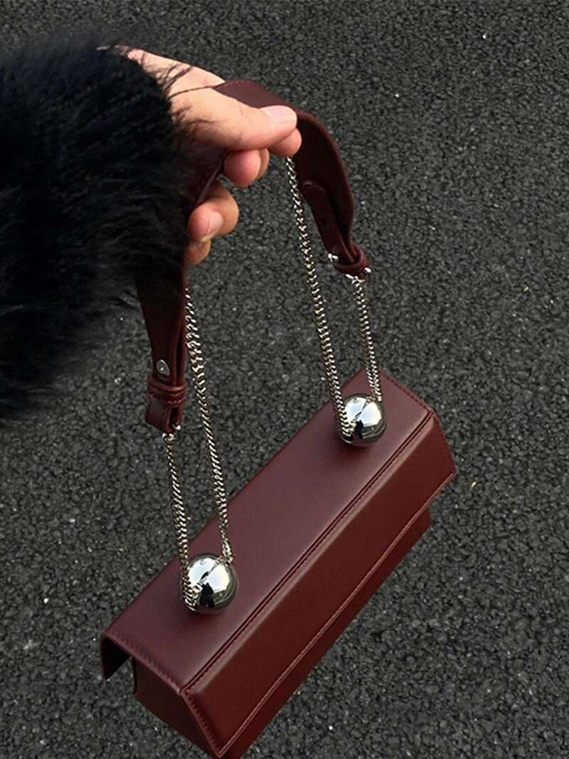 Genuine Leather Bury Bridal Wedding Bag 2024 New Popular Chain Crossbody Bags Women Classic Flap Design Small Handbag