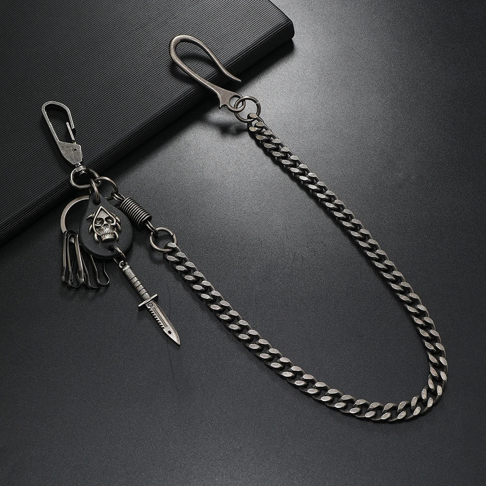 1 piece Hip-hop Jewelry personality pants chain Mens Accessories 250320
