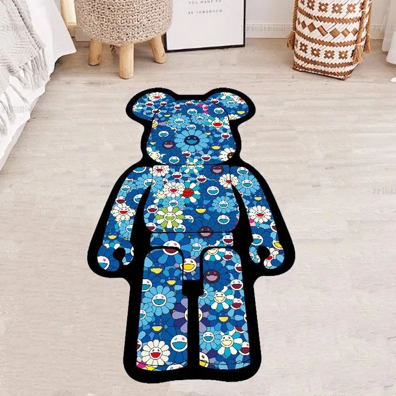 25s Violent Bear Internet Celebrity KAWS Alien Trendy Brand Anatomy Styg Bedside Kitchen Personalized Carpet