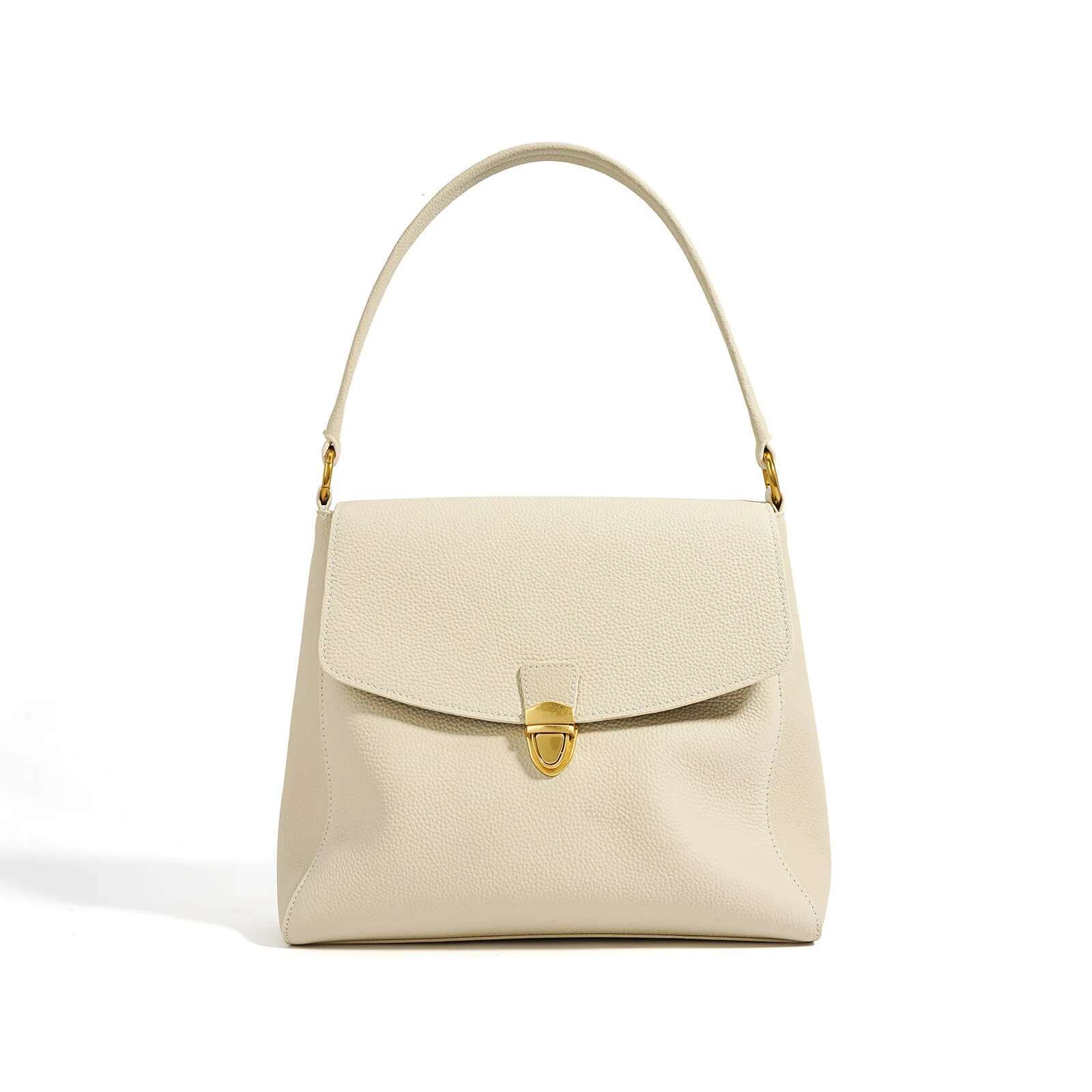 100% Genuine Leather Women Shoulder Crossbody Bag New Tote Designer Large Bag Single Underarm Women's Bagoffcie Ladi