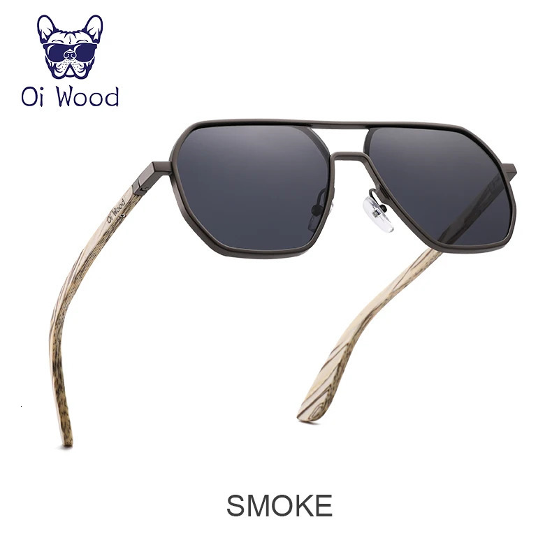Oi Wood High Quality Fashion Alloy Sunglasses Men Women Wooden Polarized Sun Glasses Driving Uv400 De Sol 8059 250318