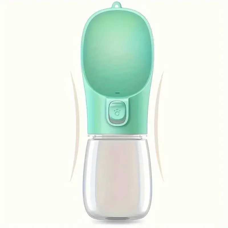 Pet Travel Water Bottle Portable Small Dog Bowl Supply Durable Outdoor Walking Dog Cat Beverage Product 300ML Y250319