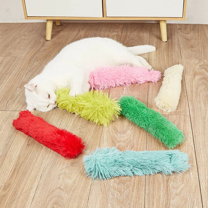 Interesting cat toys plush pillows claws interactive games soft and fluffy sticks durable pet supplies 250320