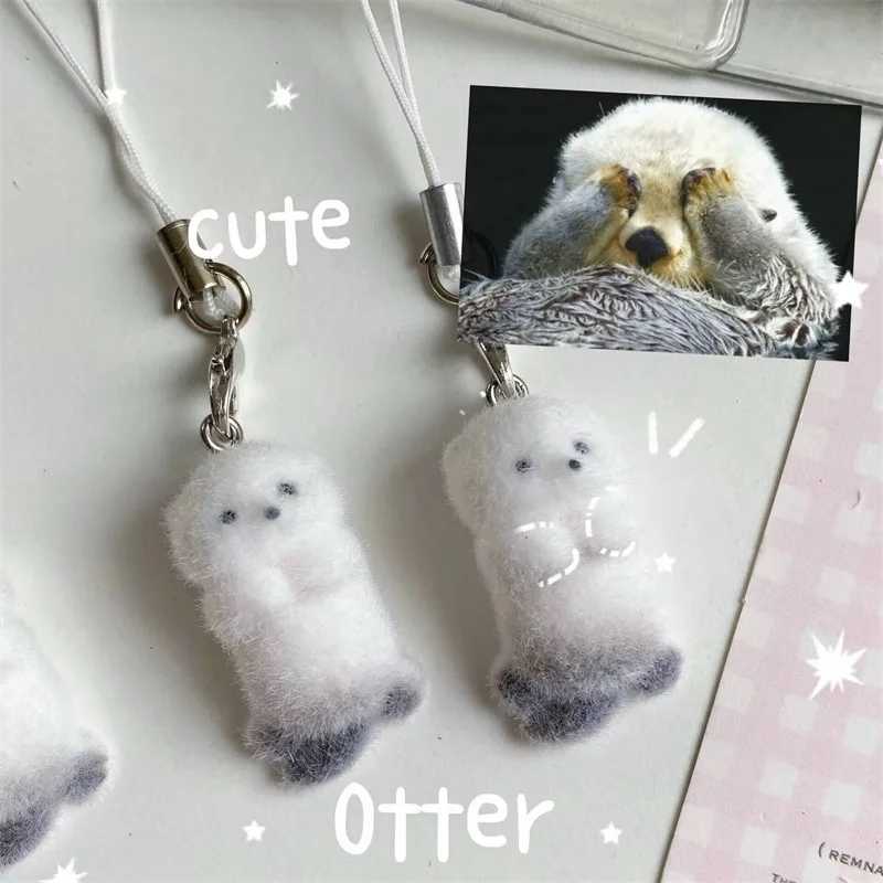 Cartoon Creative 3D Sea Otter Keychain Pendant Car Keychain Luxury Backpack Decoration Accessories GiftXJ250319