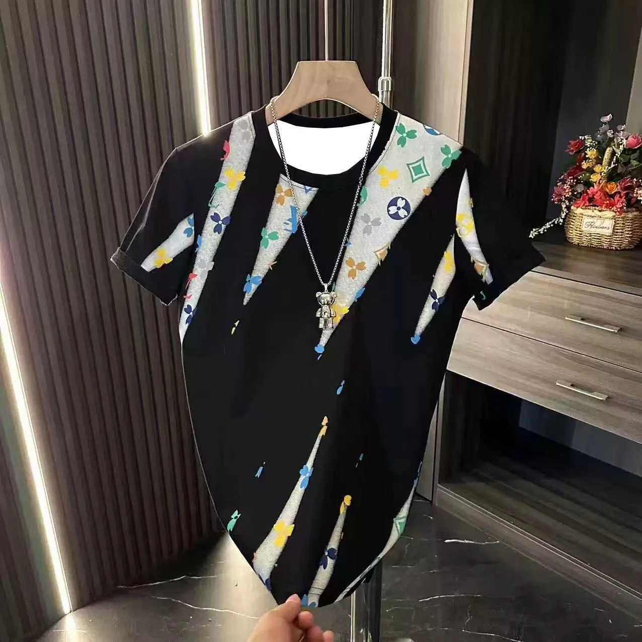 New mens luxury brand quick drying T-shirt comfortable sporty casual breathable sweat absorbing luxurious short sleevedT250319
