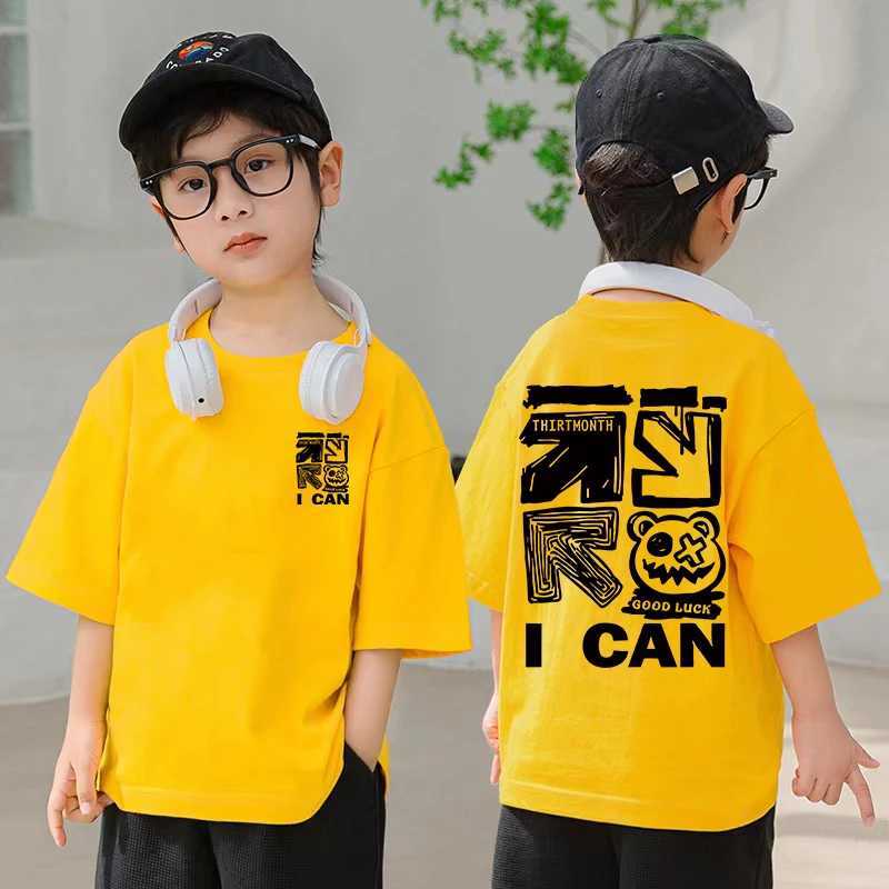 2024 Summer Childrens Clothing Boys and Girls Fashion American Style Cartoon Printed T-shirt 100% Cotton Childrens Short sleeved Top T-shirtT250320