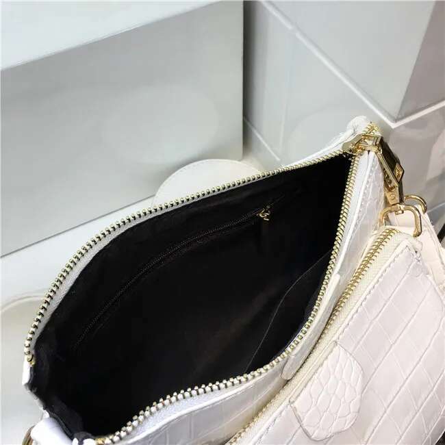 Solid Color PU Women Shoulder Messenger Casual Chain Crossbody Bags Women Handbags Totes Bag 3 Sets Clutch Purse
