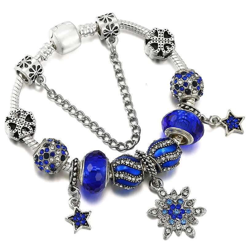 Rose Gold Flower Fairy Bella Beads Pendant Charm Bracelets For Women Men Bijoux Pulseras Jewelry Gift Special Offer