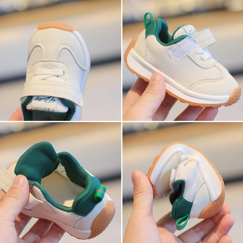 Baby Spring and Autumn High Quality Sneaker Outdoor Walking Shoes for Toddler Boys and Girls Air Mesh Breathable Rubber Sole 250319